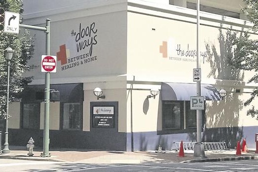 exterior shot of the corner of The Doorways at 7th and Marshall streets